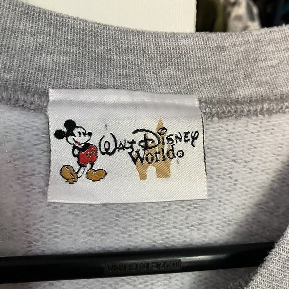 Vintage Disney World Mens Unisex Grey Sweater Jumper Epcot Mission Space Medium - Picture 5 of 7